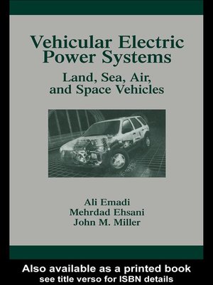cover image of Vehicular Electric Power Systems